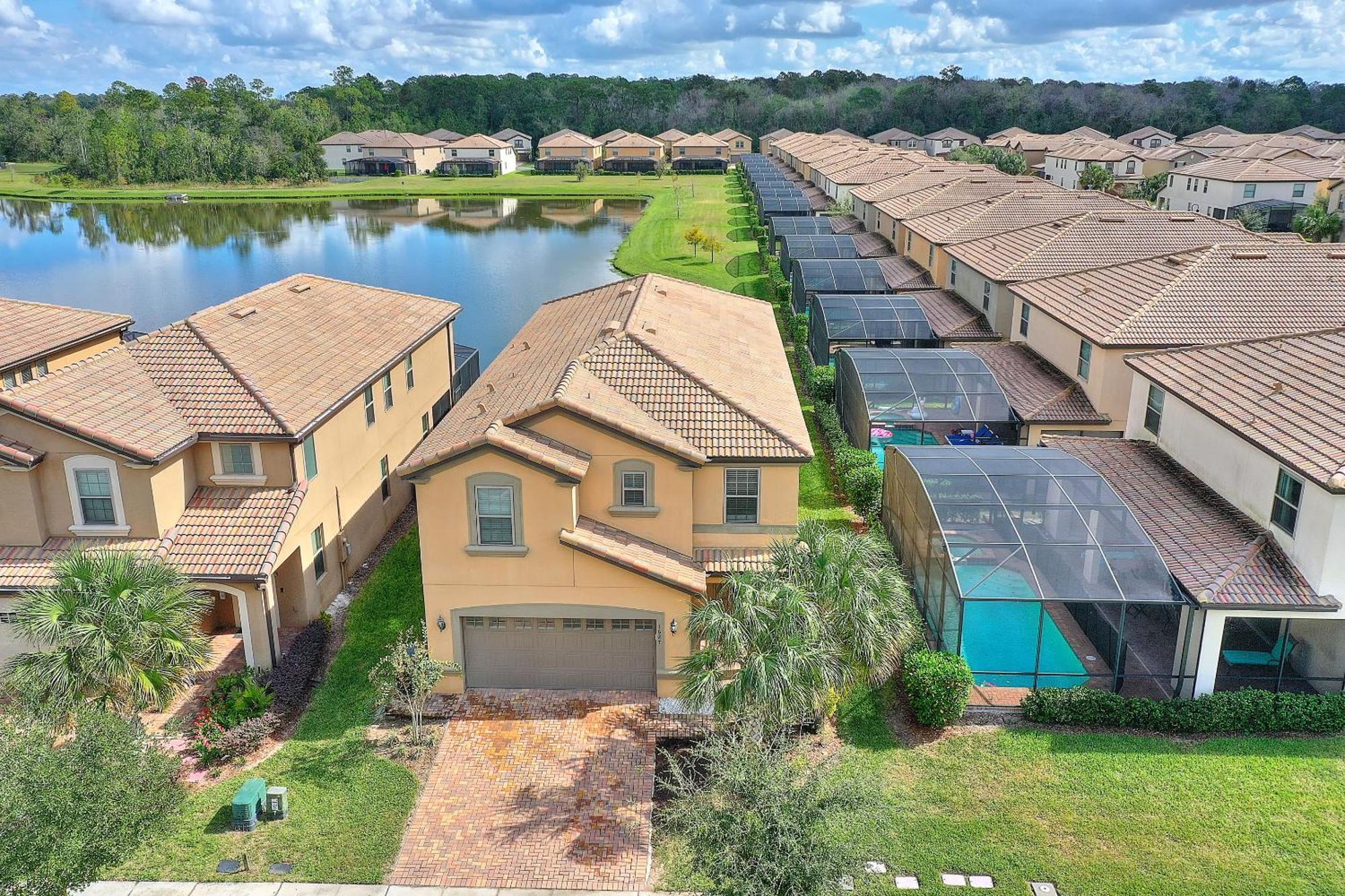 Stylish Cozy Family Getaway With Private Pool And Lake View Kissimmee Ngoại thất bức ảnh